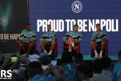 Dimaro 2025 Di Lorenzo Spinazzola Buongiorno e Juan Jesus incontrano la stampa