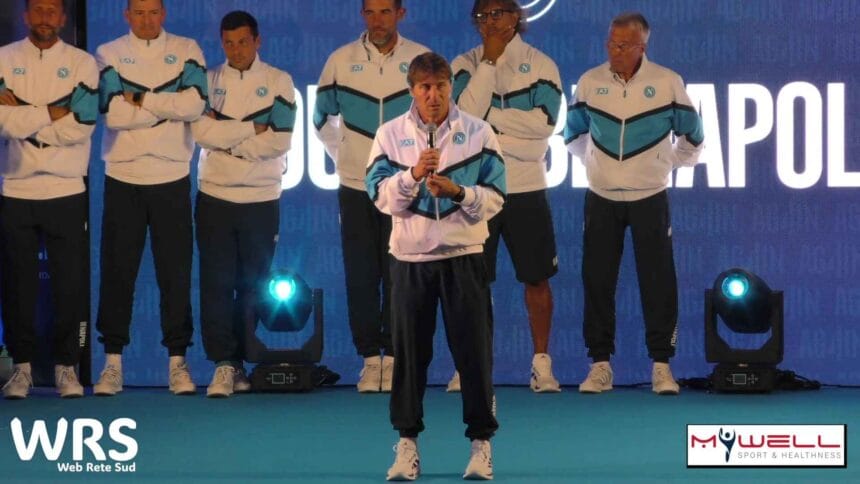 Dimaro 2025 presentazione staff SSC Napoli